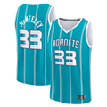 MATTH C.Hornets #33 Liam McNeeley  Teal Fast Break Replica Jerseys - Icon Edition