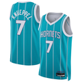MATTH C.Hornets #7 Kon Knueppel  Teal Swingman Jerseys - Icon Edition