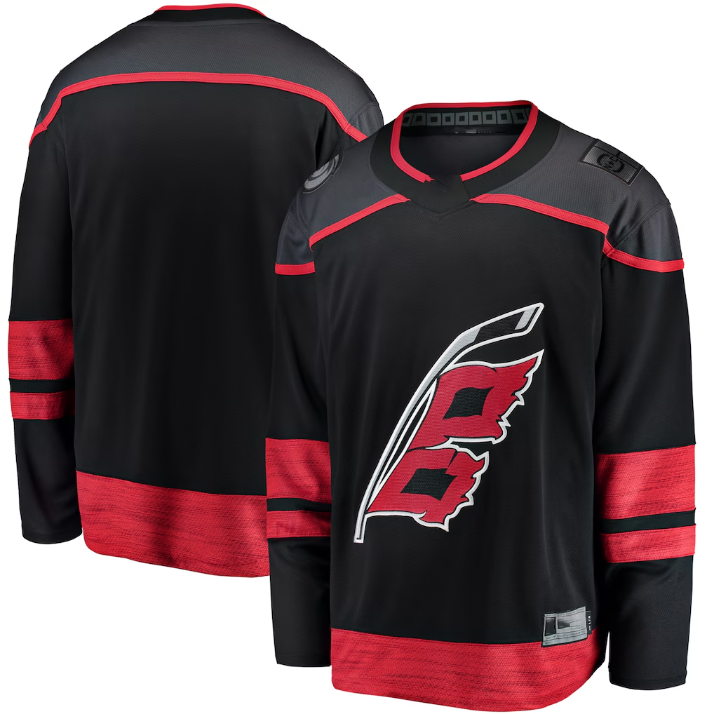 MATTH C.Hurricanes Black Home Breakaway Stitched Jerseys