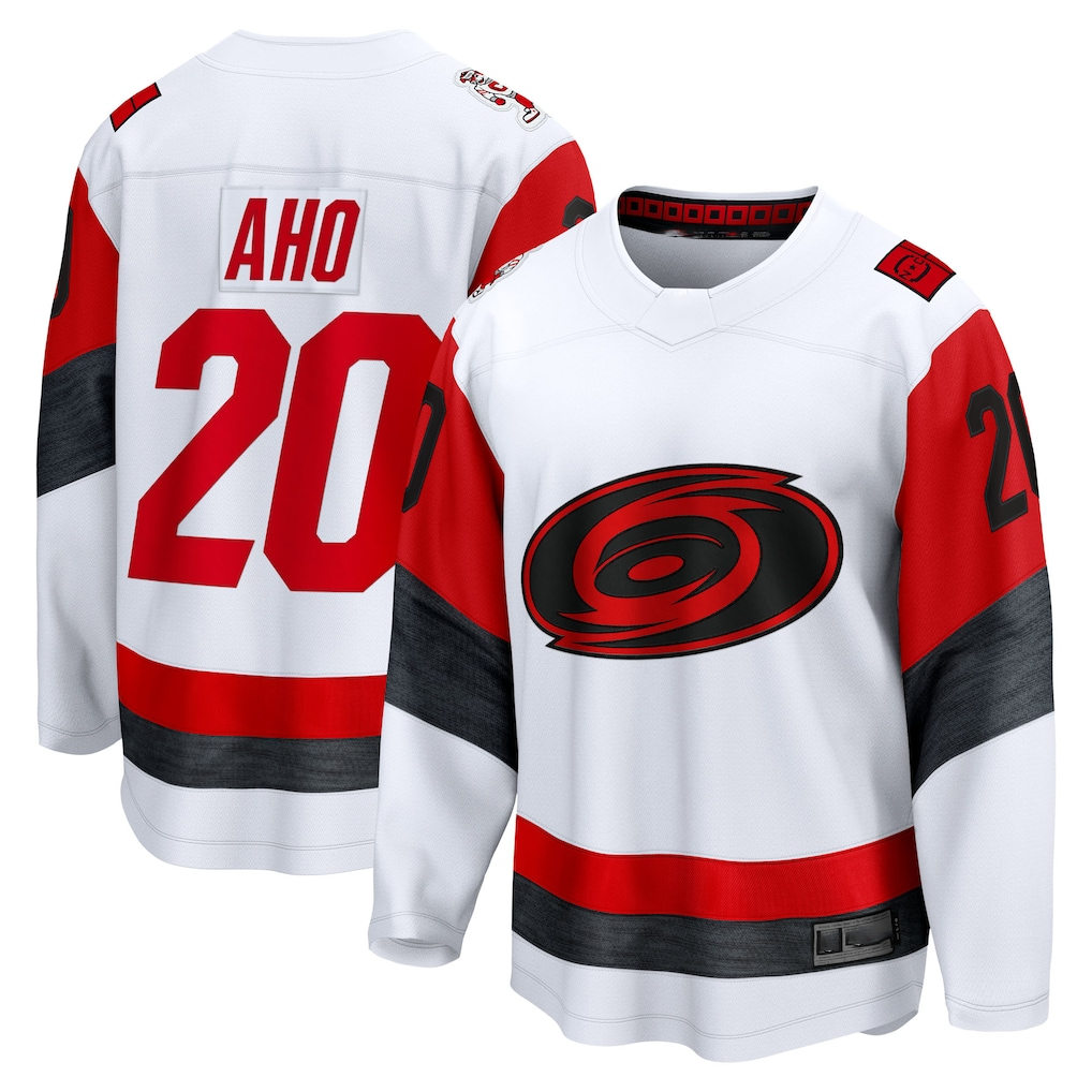 MATTH C.Hurricanes #20 Sebastian Aho White Away Breakaway Stitched Jerseys