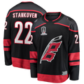 MATTH C.Hurricanes #22 Logan Stankoven Black 2026 Stanley Cup Champions Home Breakaway Stitched Jerseys