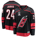 MATTH C.Hurricanes #24 Seth Jarvis Black 2026 Stanley Cup Champions Home Breakaway Stitched Jerseys