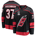 MATTH C.Hurricanes #37 Andrei Svechnikov Black 2026 Stanley Cup Champions Home Breakaway Stitched Jerseys