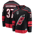MATTH C.Hurricanes #37 Andrei Svechnikov Black 2026 Stanley Cup Final Home Breakaway Stitched Jerseys