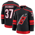 MATTH C.Hurricanes #37 Andrei Svechnikov Black Home Premium Stitched Jerseys