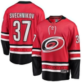 MATTH C.Hurricanes #37 Andrei Svechnikov Red Alternate Breakaway Player Stitched Jerseys