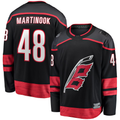 MATTH C.Hurricanes #48 Jordan Martinook Black Home Breakaway Stitched Jerseys