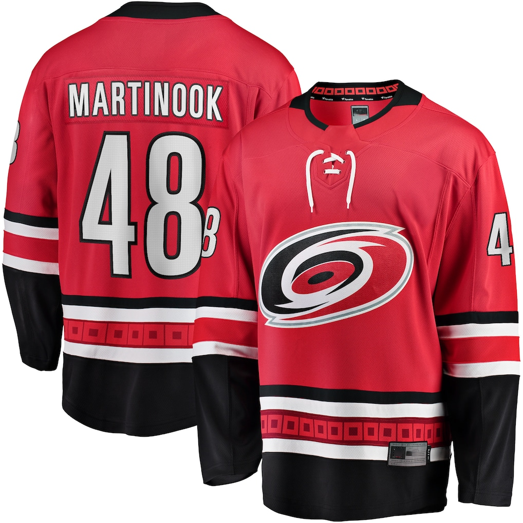 MATTH C.Hurricanes #48 Jordan Martinook Red Alternate Breakaway Player Stitched Jerseys