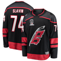 MATTH C.Hurricanes #74 Jaccob Slavin Black 2026 Stanley Cup Champions Home Breakaway Stitched Jerseys