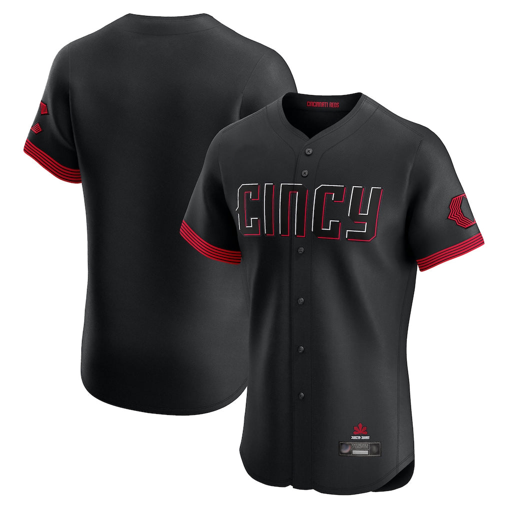 MATTH C.Reds Black City Connect Limited Elite Home Blank Player Stitched Jerseys