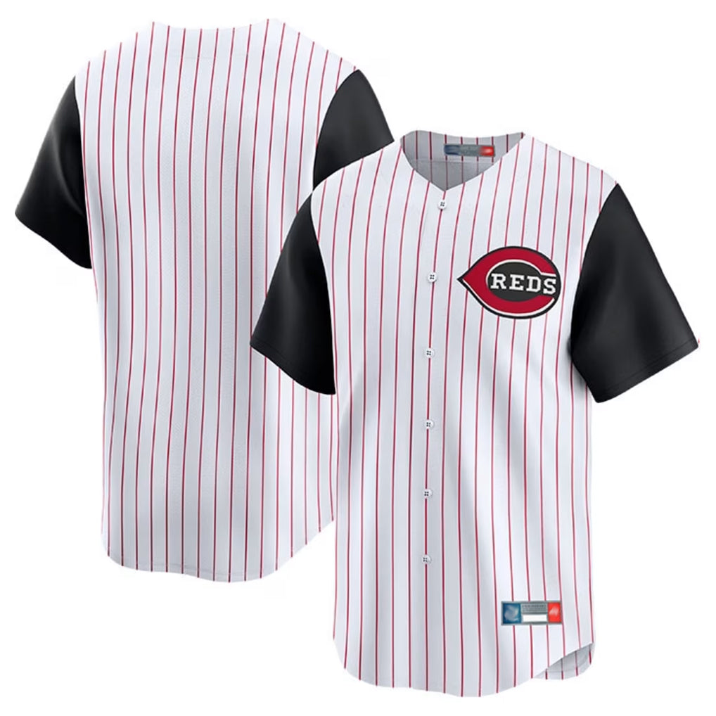 MATTH C.Reds White Black Stripe Field of Dreams Game Home Blank Player Stitched Jerseys