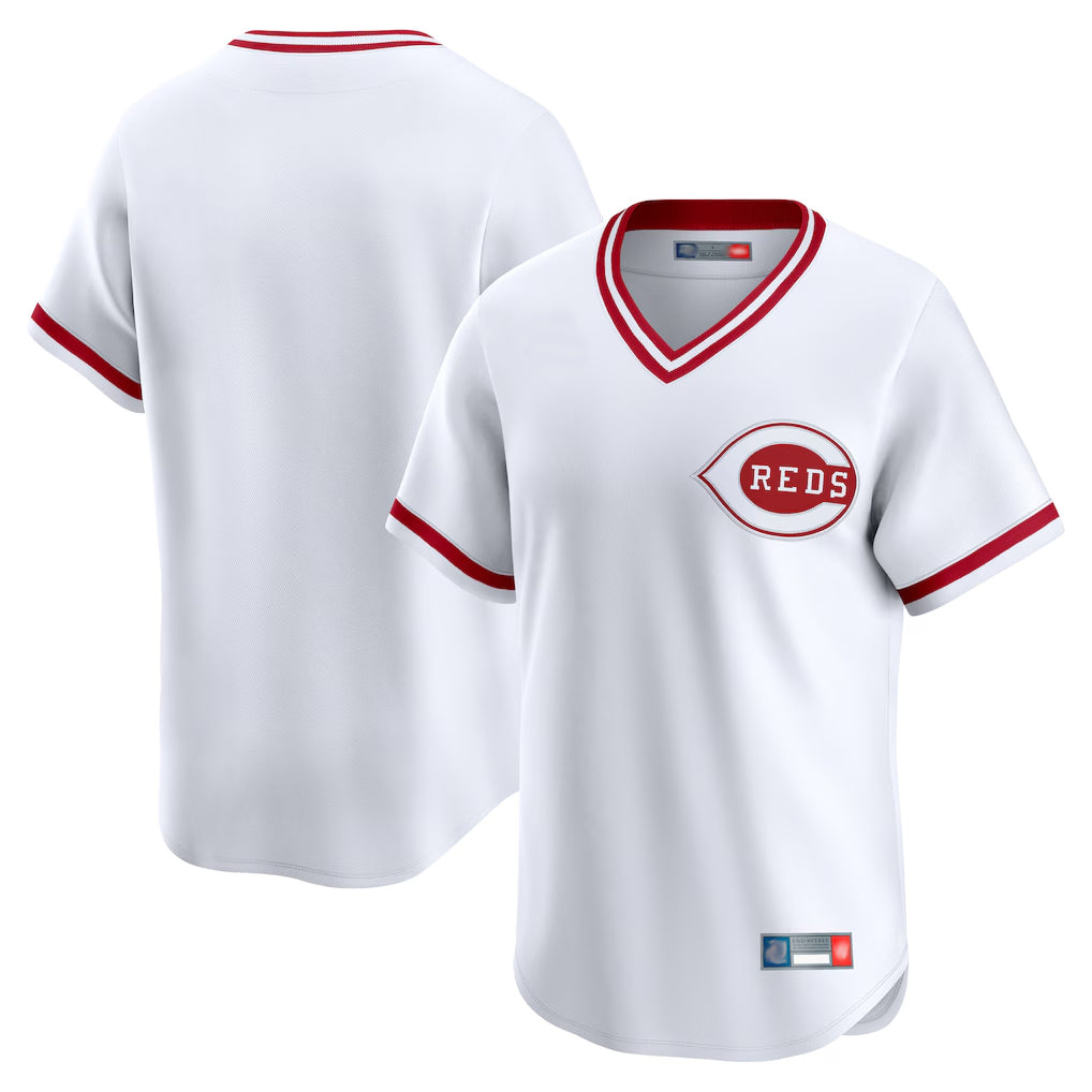 MATTH C.Reds White Cooperstown Collection Limited T-shirt Home Blank Player Stitched Jerseys
