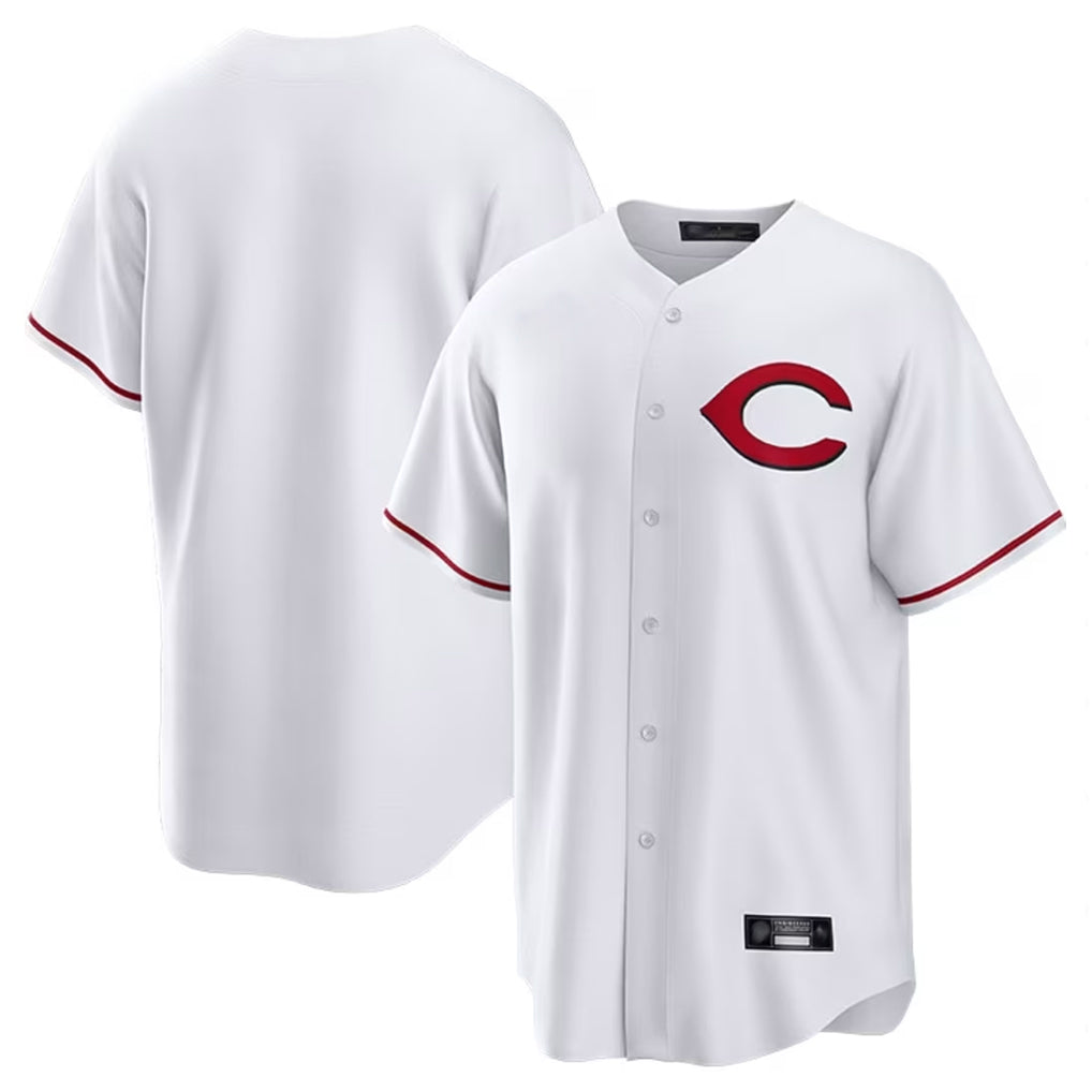 MATTH C.Reds White Home Game Blank Player Stitched Jerseys