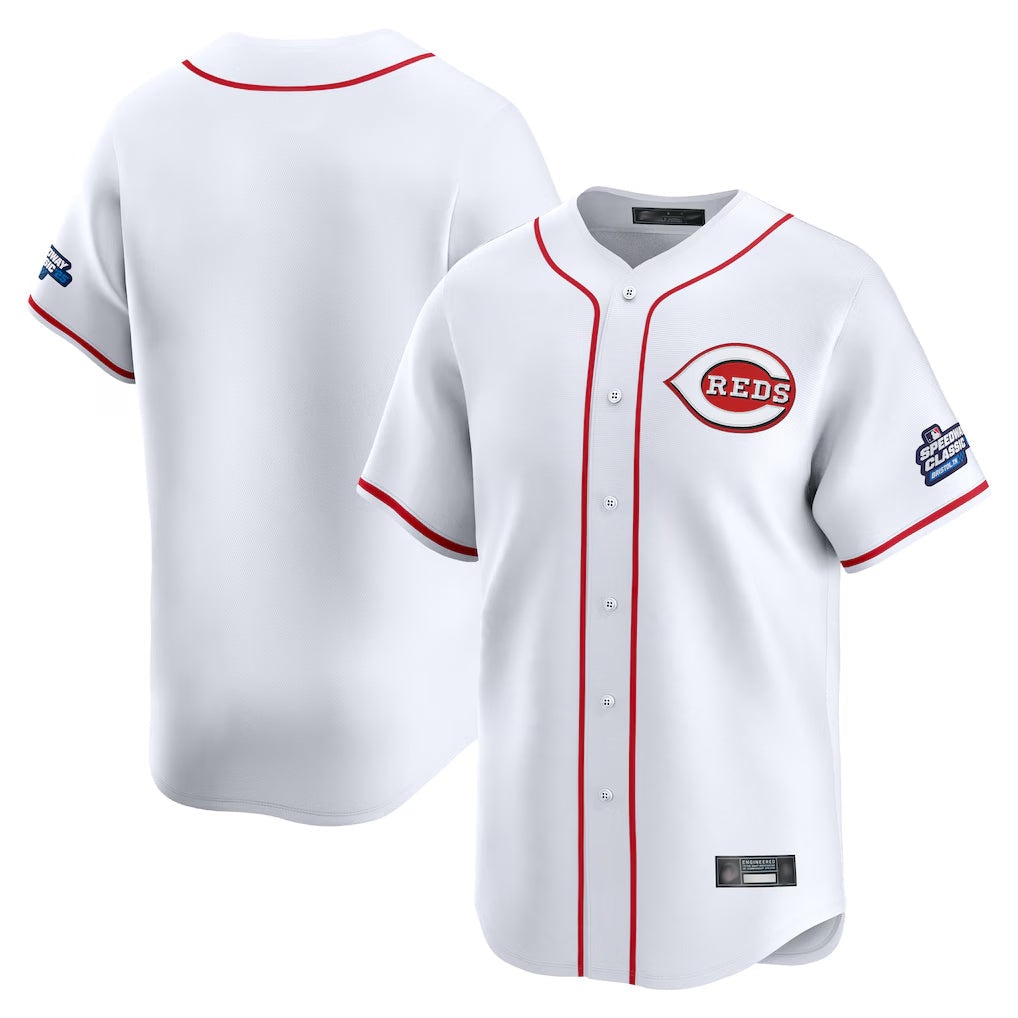 MATTH C.Reds White Home Limited Blank Player Stitched Jerseys