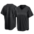 MATTH C.Reds #11 Barry Larkin Player Black T-shirt Game Home Stitched Jerseys
