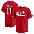 MATTH C.Reds #11 Barry Larkin Player Red Home Limited Stitched Jerseys