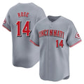 MATTH C.Reds #14 Pete Rose Player Gray Home Limited Stitched Jerseys