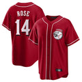 MATTH C.Reds #14 Pete Rose Player Red Home Game Stitched Jerseys