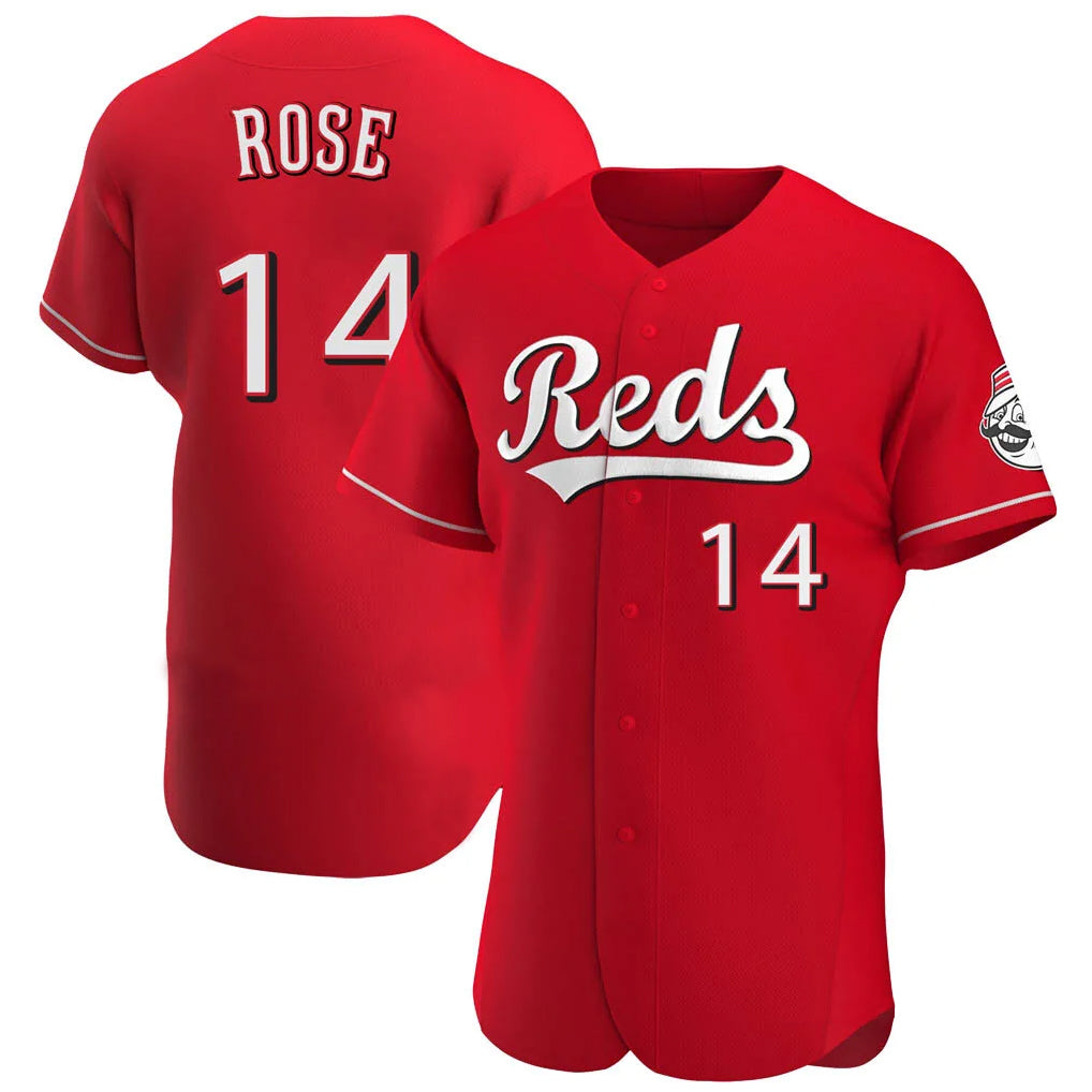 MATTH C.Reds #14 Pete Rose Player Red Limited Elite Home Stitched Jerseys