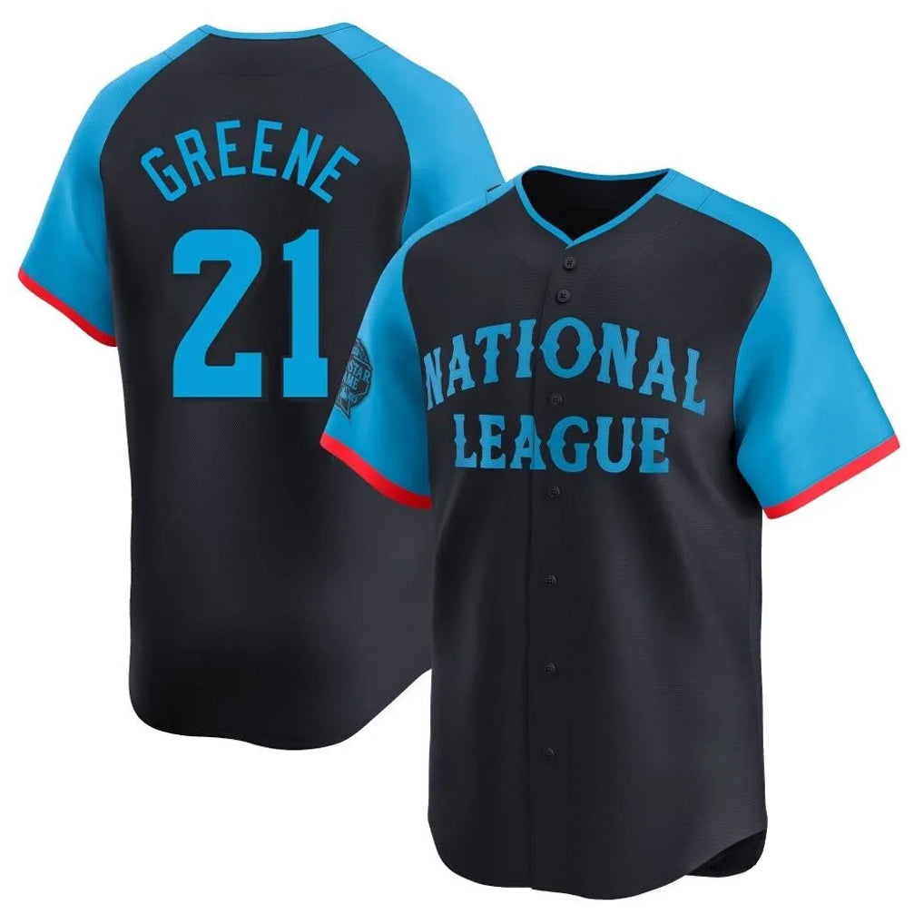 MATTH C.Reds #21 Hunter Greene Player Navy Limited National League All-Star Game Stitched Jerseys