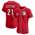 MATTH C.Reds #21 Hunter Greene Player Red Limited Elite Home Game Stitched Jerseys