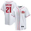 MATTH C.Reds #21 Hunter Greene Player White Game Home Stitched Jerseys