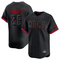MATTH C.Reds #28 Eugenio Su¡§¡érez Player Black City Connect Home Limited Stitched Jerseys