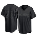 MATTH C.Reds #28 Eugenio Su¡§¡érez Player Black T-shirt Game Home Stitched Jerseys