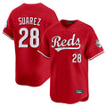 MATTH C.Reds #28 Eugenio Su¡§¡érez Player Red Home Limited Stitched Jerseys
