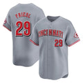 MATTH C.Reds #29 TJ Friedl Player Gray Home Limited Stitched Jerseys