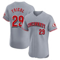MATTH C.Reds #29 TJ Friedl Player Gray Limited Elite Home Stitched Jerseys