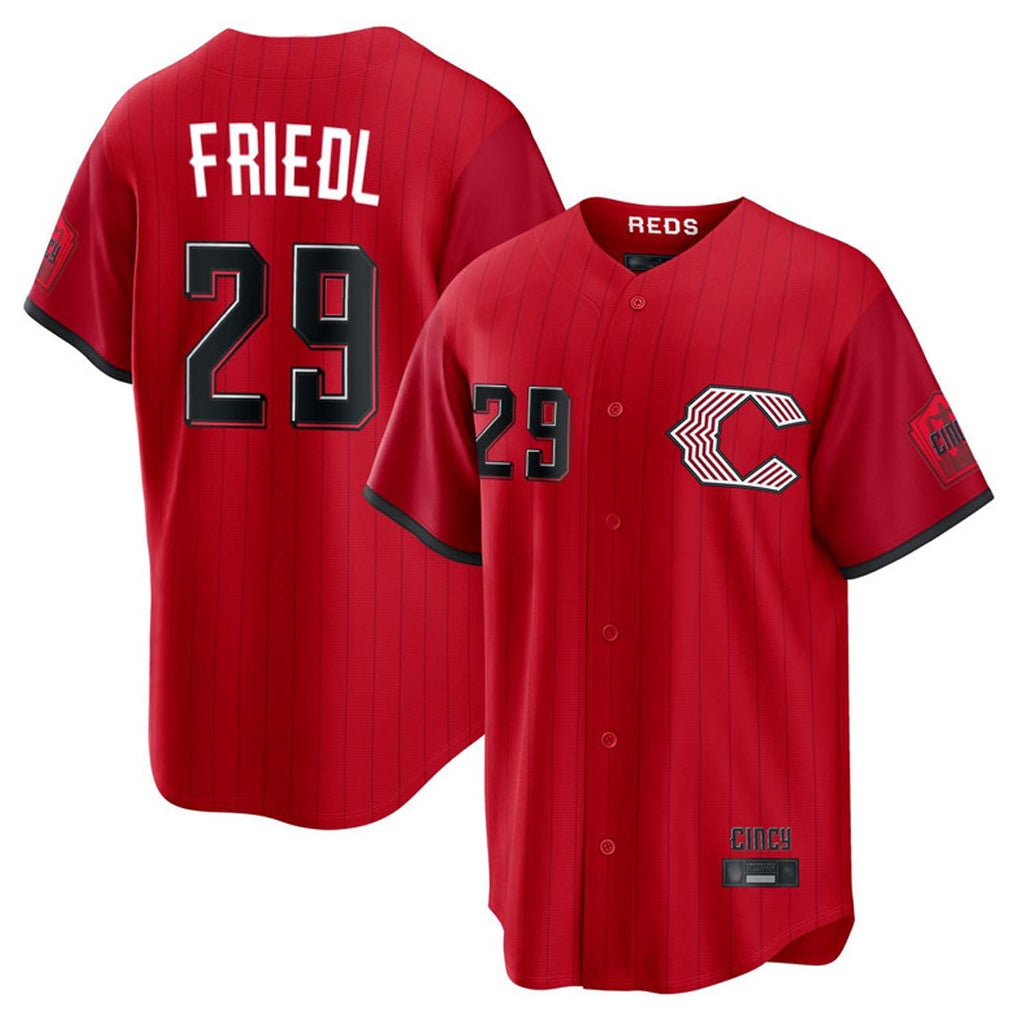 MATTH C.Reds #29 TJ Friedl Player Red 2026 City Connect Home Game Stitched Jerseys