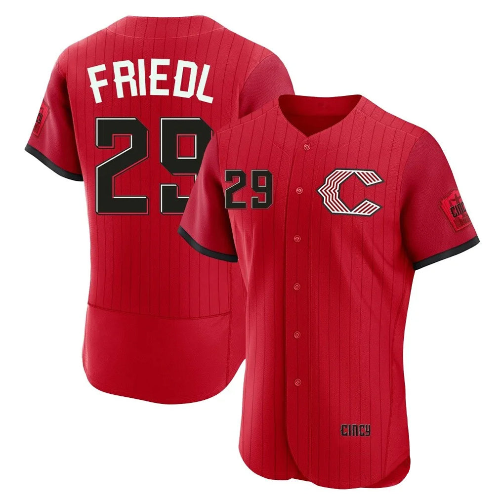 MATTH C.Reds #29 TJ Friedl Player Red 2026 City Connect Limited Elite Home Stitched Jerseys