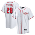 MATTH C.Reds #29 TJ Friedl Player White Game Home Stitched Jerseys