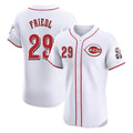 MATTH C.Reds #29 TJ Friedl Player White Limited Elite Home Stitched Jerseys