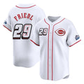 MATTH C.Reds #29 TJ Friedl Player White Speedway Classic Home Limited Stitched Jerseys