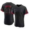 MATTH C.Reds #30 Ken Griffey Player Black City Connect Limited Elite Home Stitched Jerseys