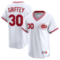 MATTH C.Reds #30 Ken Griffey Player White Cooperstown Collection Limited T-shirt Home Stitched Jerseys