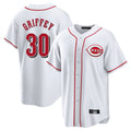 MATTH C.Reds #30 Ken Griffey Player White Game Home Stitched Jerseys