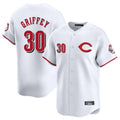 MATTH C.Reds #30 Ken Griffey Player White Limited Home Stitched Jerseys