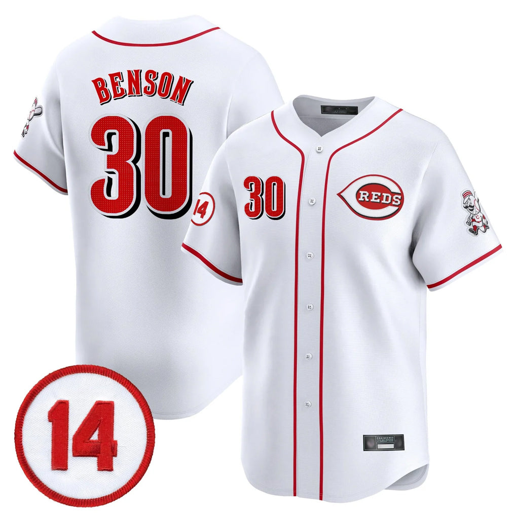 MATTH C.Reds #30 Ken Griffey Player White Vapor Premier Limited Home Stitched Jerseys