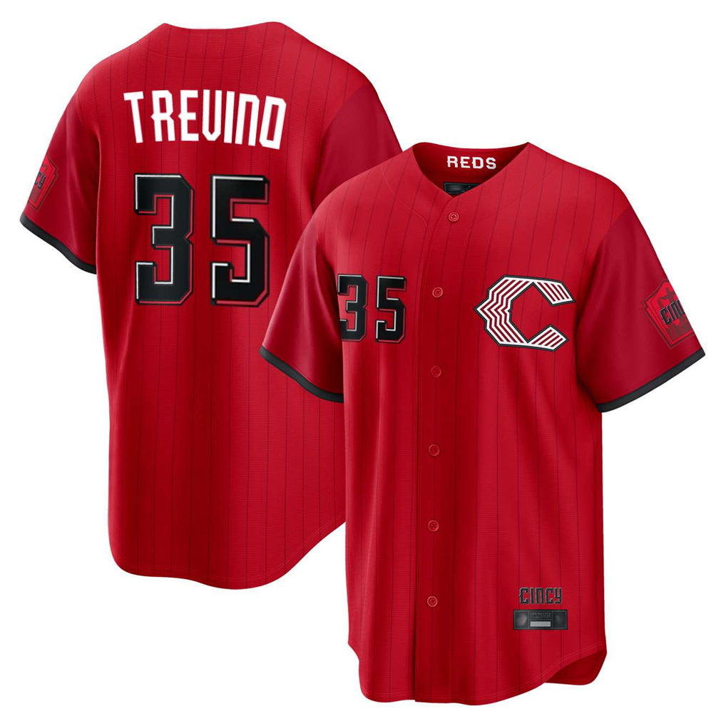 MATTH C.Reds #35 Jose Trevino Player Red 2026 City Connect Home Game Stitched Jerseys