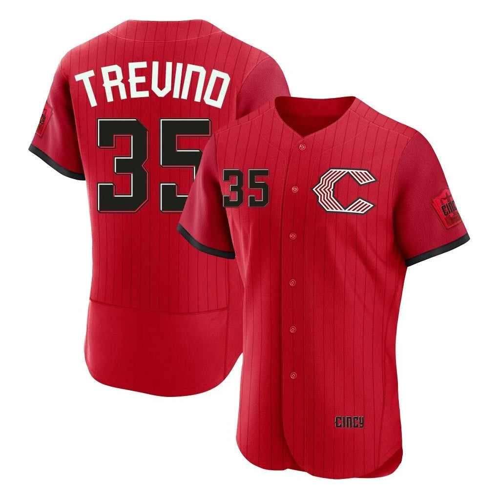 MATTH C.Reds #35 Jose Trevino Player Red 2026 City Connect Limited Elite Home Stitched Jerseys