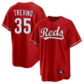 MATTH C.Reds #35 Jose Trevino Player Red Home Game Stitched Jerseys