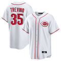 MATTH C.Reds #35 Jose Trevino Player White Game Home Stitched Jerseys