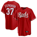 MATTH C.Reds #37 Tyler Stephenson Player Red Home Game Stitched Jerseys