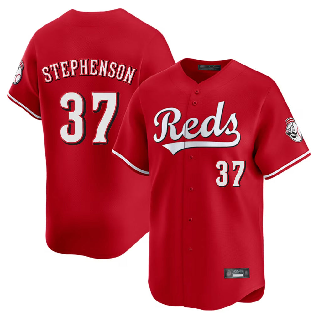 MATTH C.Reds #37 Tyler Stephenson Player Red Home Limited Stitched Jerseys