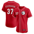 MATTH C.Reds #37 Tyler Stephenson Player Red Limited Elite Home Game Stitched Jerseys