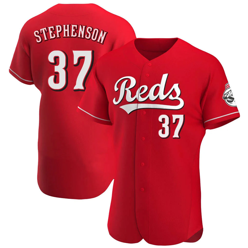 MATTH C.Reds #37 Tyler Stephenson Player Red Limited Elite Home Stitched Jerseys