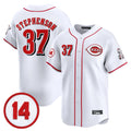 MATTH C.Reds #37 Tyler Stephenson Player White Vapor Premier Limited Home Stitched Jerseys